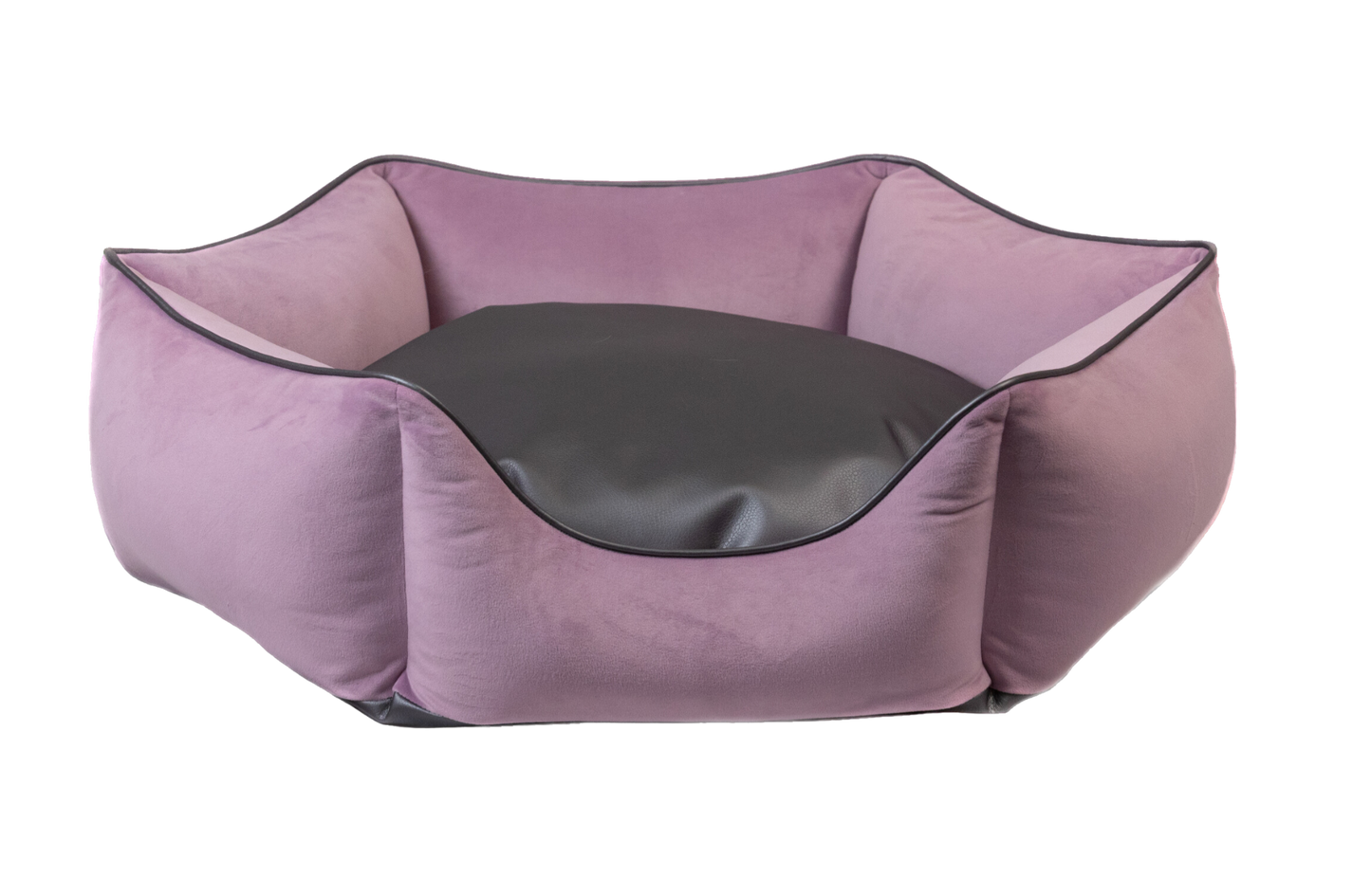 Hundebett Krone flieder/ metallic anthrazit