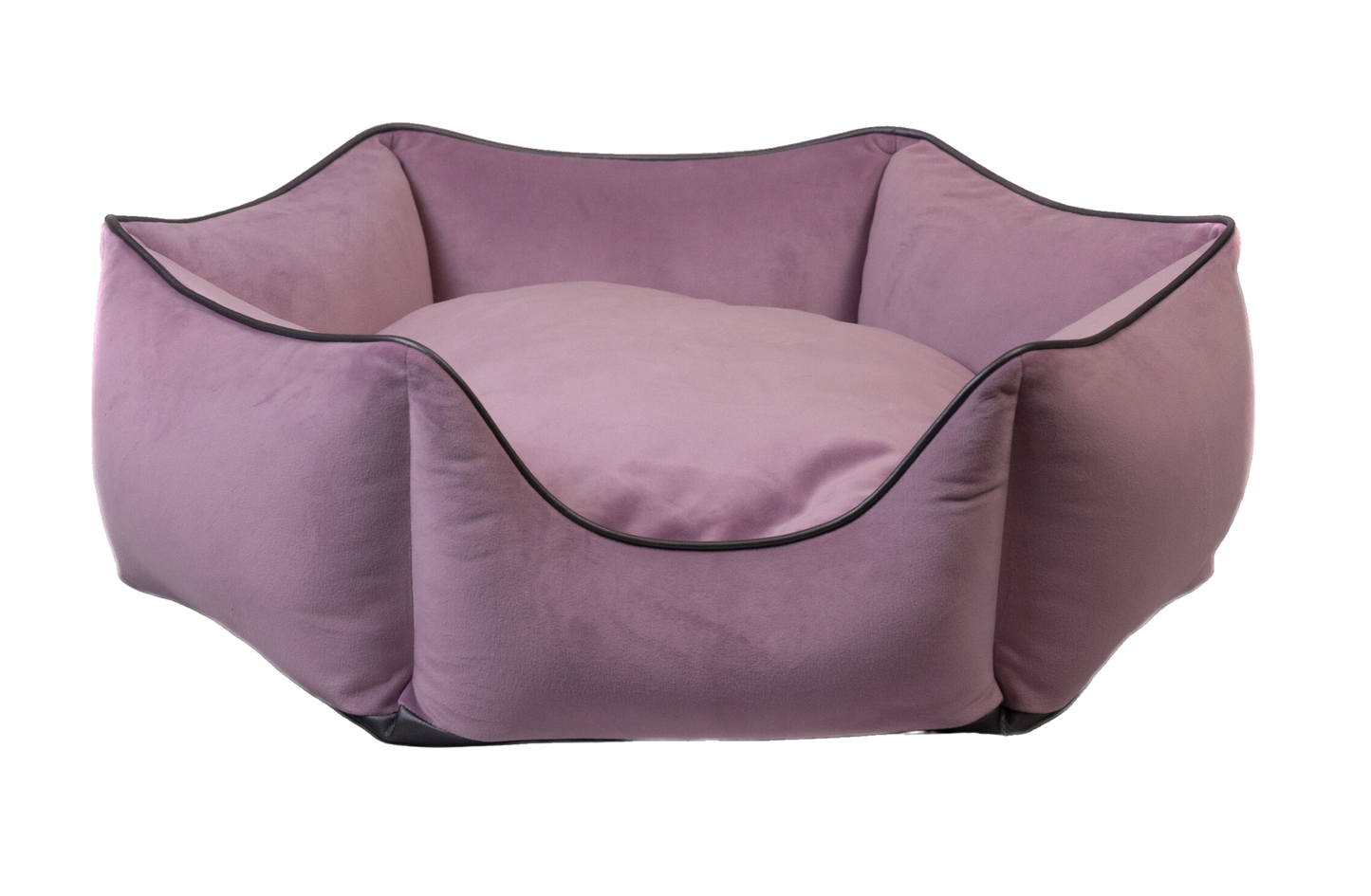 Hundebett Krone flieder/ metallic anthrazit