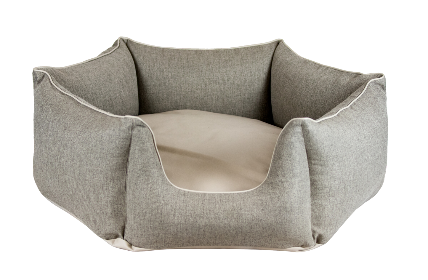 Hundebett Krone taupe/ matt sable